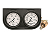 AutoMeter 2326 Auto Gage Mechanical 2-1/16" 2 Gauge Console, Oil Pressure / Water Temperature, 100 PSI / 280 F