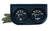 AutoMeter 2345 Auto Gage Mechanical 2-1/16" 2 Gauge Console, Oil Pressure / Water Temperature, 100 PSI / 280 F