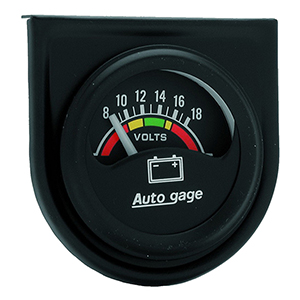 AutoMeter 2356 Auto Gage Electrical 1-1/2" Voltmeter Gauge, 8-18V