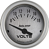 AutoMeter 2380 Auto Gage Electrical 2-1/16" Voltmeter Gauge, 8-18V
