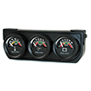 AutoMeter 2391 Auto Gage 1.5" 3 Gauge Console, Oil Pressure / Water Temperature / Voltmeter, 100 PSI / 280 F / 18V
