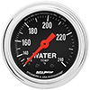 AutoMeter 2432 Traditional Chrome 2-1/16" Water Temperature Gauge, 120-240 F Mechanical