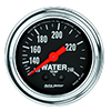 AutoMeter 2433 Traditional Chrome 2-1/16" Water Temperature Gauge, 120-240 F Mechanical