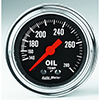 AutoMeter 2441 Traditional Chrome 2-1/16" Oil Temperature Gauge, 140-280 F Mechanical