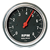AutoMeter 2499 Traditional Chrome 3-3/8" Air-Core In-Dash Tachometer Gauge, 0-8,000  RPM Electric
