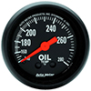 AutoMeter 2609 Z-Series 2-1/16" Oil Temperature Gauge, 140-280 F Mechanical