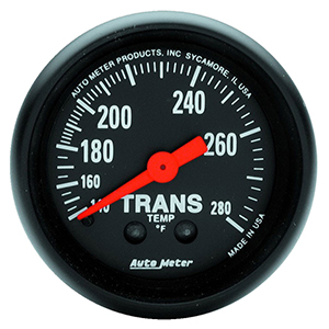 AutoMeter 2615 Z-Series 2-1/16" Transmission Temperature Gauge, 140-280 F Mechanical