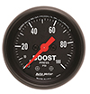 AutoMeter 2618 Z-Series 2-1/16" Boost Gauge, 0-100 PSI Mechanical