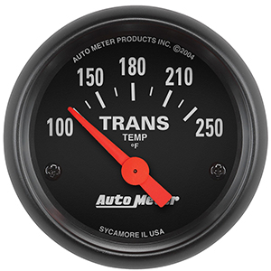 AutoMeter 2640 Z-Series 2-1/16" Air-Core Transmission Temperature Gauge, 100-250 F Electric