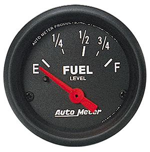 AutoMeter 2641 Z-Series 2-1/16" Air-Core Fuel Level Gauge, 0-90 Ohms Electric