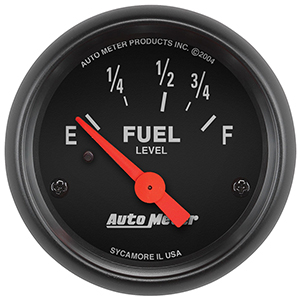 AutoMeter 2642 Z-Series 2-1/16" Air-Core Fuel Level Gauge, 73-10 Ohms Electric