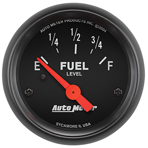 AutoMeter 2643 Z-Series 2-1/16" Air-Core Fuel Level Gauge, 240-33 Ohms Electric