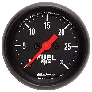 AutoMeter 2660 Z-Series 2-1/16" Digital Stepper Motor Fuel Pressure Gauge, 0-30 PSI Electric