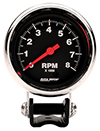 AutoMeter 2893 Traditional Chrome 2-5/8" Air-Core Pedestal Tachometer Gauge, 0-8,000  RPM Electric