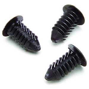 AutoMeter Ratchet Fasteners, 100 pcs., Black, For Gauge Pod / Pillar Installation