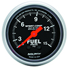 AutoMeter 3313 Sport-Comp Mechanical 2-1/16" Fuel Pressure Gauge with Isolator, 0-15 PSI
