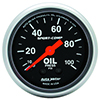 AutoMeter 3321 Sport-Comp Mechanical 2-1/16" Oil Pressure Gauge, 0-100 PSI