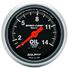 AutoMeter 3322-J Sport-Comp Mechanical 2-1/16" Oil Pressure Gauge, 0-14 KG / CM2