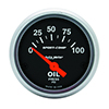 AutoMeter 3327 Sport-Comp Electrical 2-1/16" Oil Pressure Gauge, 0-100 PSI