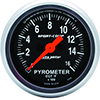 AutoMeter 3344 Sport-Comp Electrical 2-1/16" Pyrometer Gauge, 0-1600 F