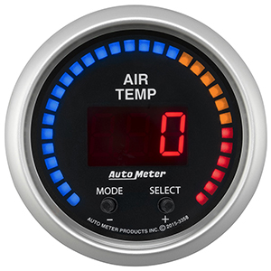 AutoMeter 3358 Sport-Comp 2-1/16" Dual Channel Digital Air Temperature Gauge 0-300 F