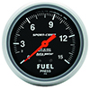 AutoMeter 3413 Sport-Comp Mechanical 2-5/8" Fuel Pressure Gauge with Isolator, 0-15 PSI
