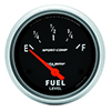 AutoMeter 3514 Sport-Comp Electrical 2-5/8" Fuel Level Gauge, 0-90 Ohms, SSE