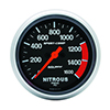 AutoMeter 3574 Sport-Comp Electrical 2-5/8" Nitrous Pressure Gauge, 0-1600 PSI
