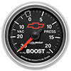 AutoMeter 3607-00406 GM Black 2-1/16" Boost/Vacuum Gauge, 30in HG / 20 PSI Mechanical