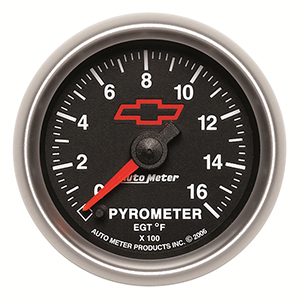 AutoMeter 3644-00406 GM Black 2-1/16" Digital Stepper Motor Pyrometer Gauge, 0-1600 f Electric