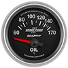 AutoMeter 3648-M Sport-Comp II Electrical 2-1/16" Oil Temperature Gauge, 60-170 C