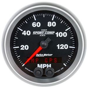 AutoMeter 3680 Sport-Comp II Electrical 3-3/8" GPS Speedometer Gauge, 0-140 MPH