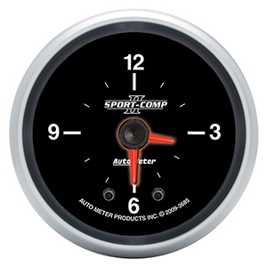 AutoMeter 3685 Sport-Comp II Electrical 2-1/16" 12 Hour Clock Gauge