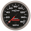 AutoMeter 3689 Sport-Comp II Electrical 5" Speedometer Gauge, 0-160 MPH