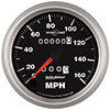 AutoMeter 3693 Sport-Comp II Mechanical 3-3/8" Speedometer Gauge, 0-160 MPH