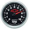 AutoMeter 3697-00406 GM Black 3-3/8" Air-Core In-Dash Tachometer Gauge, 0-10,000  RPM Electric
