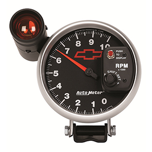 AutoMeter 3699-00406 GM Black 5" Air-Core Pedestal Tachometer Gauge, 0-10,000  RPM Electric