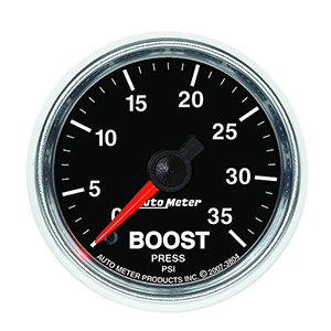 AutoMeter 3804 GS 2-1/16" Boost Gauge, 0-35 PSI Mechanical