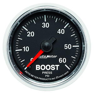 AutoMeter 3805 GS 2-1/16" Boost Gauge, 0-60 PSI Mechanical