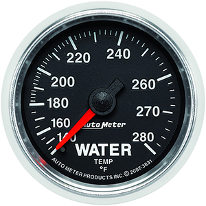 AutoMeter 3831 GS 2-1/16" Water Temperature Gauge, 140-280 F Mechanical