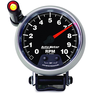 AutoMeter 3890 GS 3-3/4" Air-Core Pedestal Tachometer Gauge, 0-10,000  RPM Electric