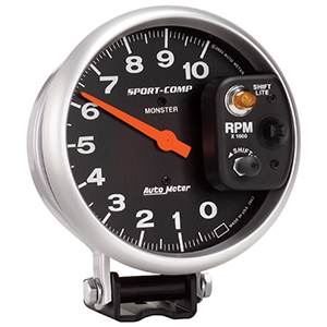 AutoMeter 3903 Sport-Comp Electrical 5" Pedestal Tachometer Gauge, 0-10,000  RPM