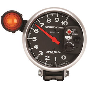 AutoMeter 3904 Sport-Comp Electrical 5" Pedestal Tachometer Gauge, 0-10,000  RPM