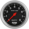 AutoMeter 3991 Sport-Comp Electrical 3-3/8" In-Dash Tachometer Gauge, 0-8,000  RPM