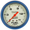 AutoMeter 4211 Ultra-Nite 2-5/8" Liquid Filled Fuel Pressure Gauge, 0-15 PSI Mechanical