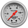 AutoMeter 4302 Ultra-Lite 2-1/16" Boost Gauge 0-15 PSI Mechanical