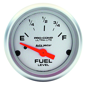 AutoMeter 4319 Ultra-Lite 2-1/16" Fuel Level Gauge 73-10 Ohms Electrical