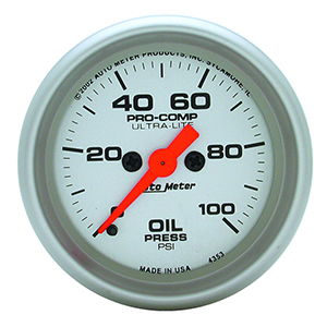 AutoMeter Gauge, Oil Pressure, 2 1/16", 100Psi, Digital Stepper Motor, Ultra-Lite 4353