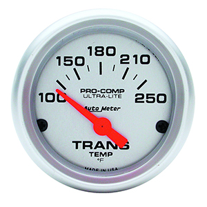 AutoMeter 4357 Ultra-Lite 2-1/16" Transmission Temperature Gauge, 100-250 F Electrical