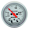 AutoMeter 4376 Ultra-Lite 2-1/16" Boost/Vacuum Gauge, 30 HG/15 PSI Electrical